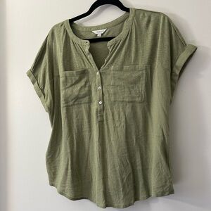 Lucky Brand Green Short Sleeve Size XL